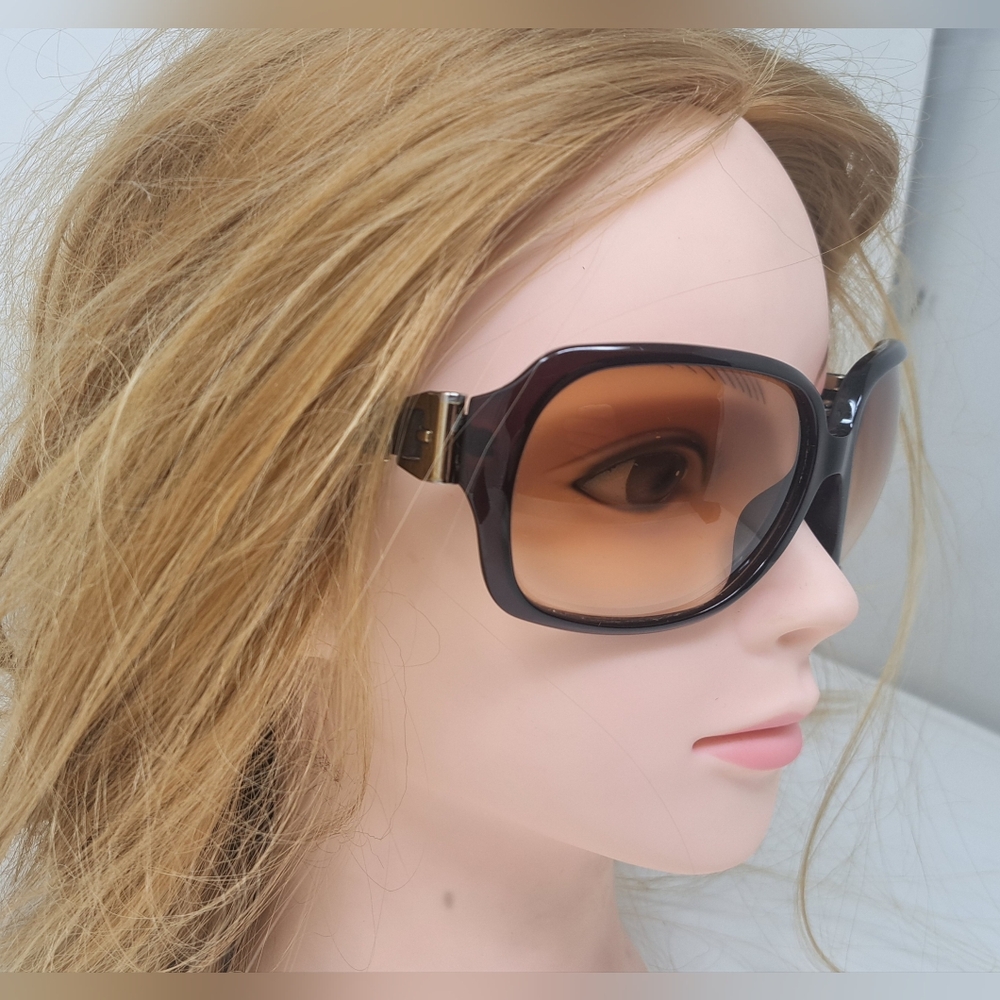 Gucci Women's Sunglasses Queen Bow Gold Brown Amber Gradient GG3006/S 59-15-120 - Picture 8 of 16